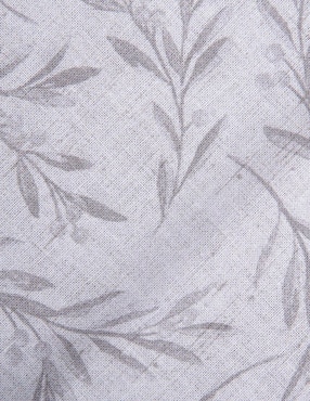 Mantel individual rectangular de algodón Luxury Linens Olive Palm