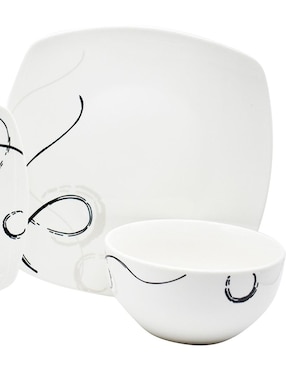 Vajilla cerrada Kaiser 16 piezas porcelana