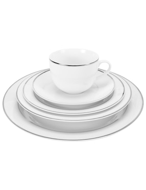 Vajilla Köstlich Santorini de porcelana para 8 personas