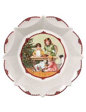 Platón navideño Villeroy & Boch Toys Fantasy Wish de porcelana