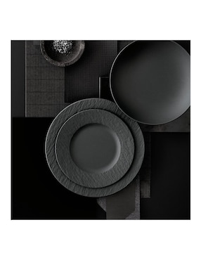 Plato ensalada Villeroy & Boch Manufacture Rock de porcelana