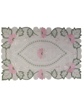 Mantel Individual Rectangular Blanme Felicia