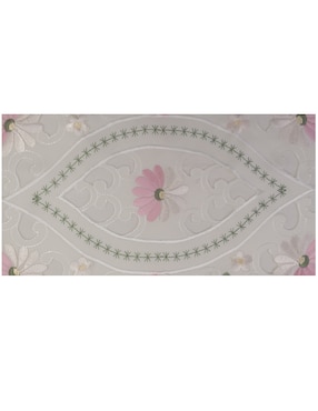 Mantel individual rectangular de poliéster Blanme Felicia