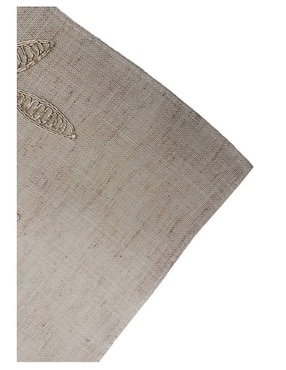 Carpeta cuadrado de lino Blanme Enramada Gold