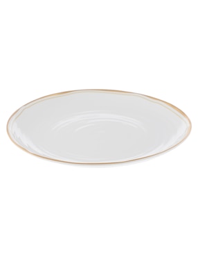 Plato trinche Bernardaud Albatre de porcelana