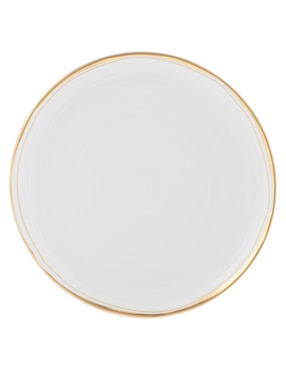 Plato trinche Bernardaud Albatre de porcelana