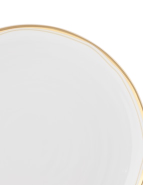 Plato trinche Bernardaud Albatre de porcelana