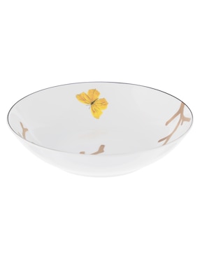 Plato sopa Bernardaud Aux Oiseaux de porcelana