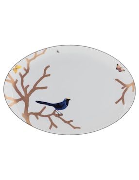Platón Bernardaud Aux Oiseaux de porcelana