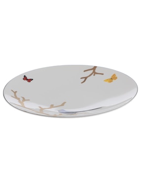 Plato trinche Bernardaud Aux Oiseaux de porcelana