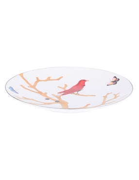 Plato Ensalada Bernardaud Aux Oiseaux De Porcelana