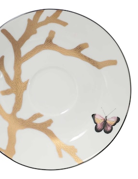 Set de tazas terno Bernardaud Aux Oiseaux 8 piezas