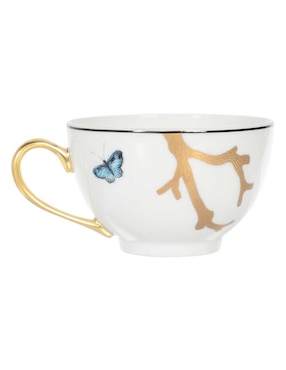 Set de tazas terno Bernardaud Aux Oiseaux 8 piezas