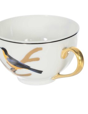 Set de tazas terno Bernardaud Aux Oiseaux 8 piezas