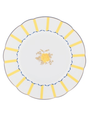 Plato ensalada Bernardaud Brocante Amarillo de porcelana
