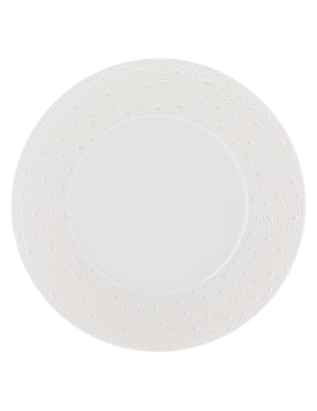 Plato trinche Bernardaud Ecume de porcelana