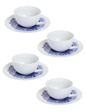 Set de tazas terno Bernardaud In Bloom 8 piezas