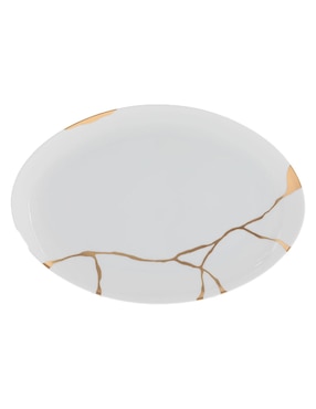 Platón Bernardaud Kintsugi de porcelana