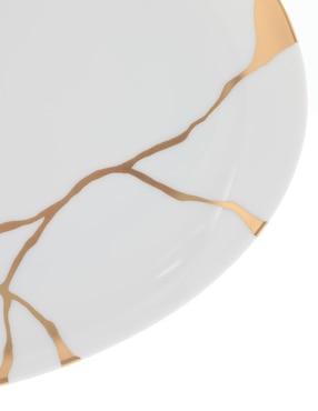 Platón Bernardaud Kintsugi de porcelana