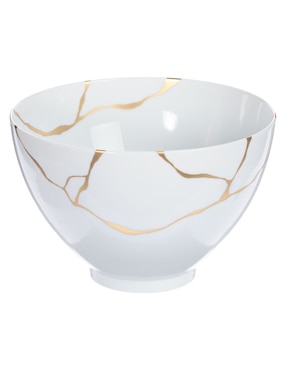 Ensaladera Bernardaud Kintsugi de porcelana