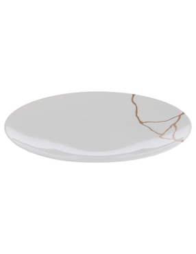 Plato trinche Bernardaud Kintsugi de porcelana