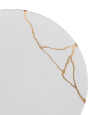 Plato trinche Bernardaud Kintsugi de porcelana
