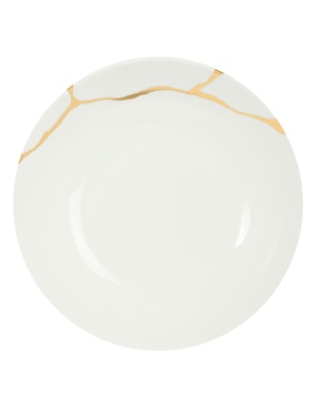 Plato sopa Bernardaud Kintsugi de porcelana