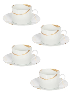 Set De Tazas Terno Bernardaud Kintsugi 8 Piezas