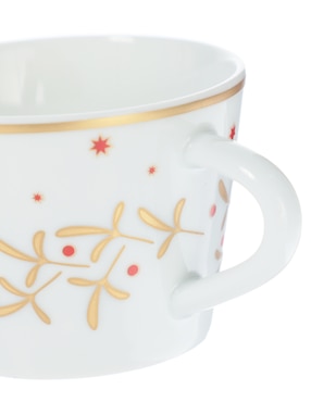 Taza terno Bernardaud Espresso Noel 2 piezas