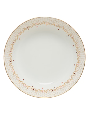 Plato hondo Bernardaud Noel de porcelana