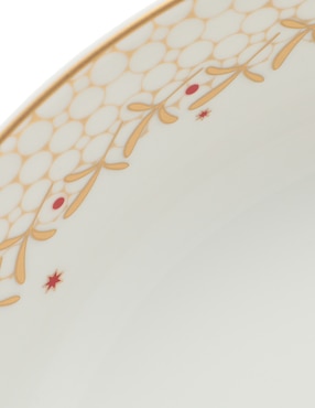 Plato hondo Bernardaud Noel de porcelana