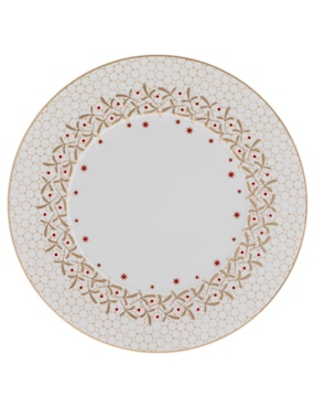 Plato trinche Bernardaud Noel de porcelana