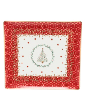 Bandeja decorativa Bernardaud Noel de porcelana