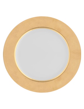 Platón Bernardaud Gold Sauvage de porcelana