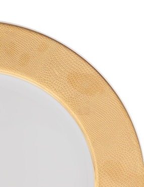 Platón Bernardaud Gold Sauvage de porcelana