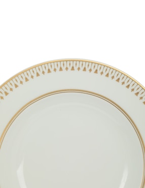 Plato sopa Bernardaud Soleil Levant de porcelana