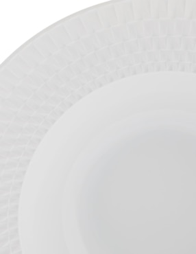 Plato sopa Bernardaud Twist de porcelana
