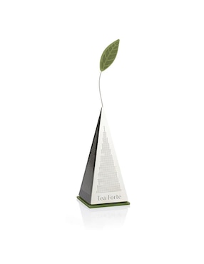 Infusor Tea Forte Piramide de acero inoxidable para té