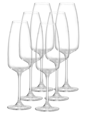 Set de copas para vino Bohemia Fascino de cristal