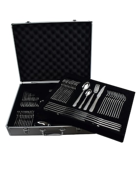 Set cubiertos Alzasi de acero inoxidable 74 piezas