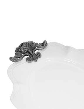 Platón Crown Baccara Rodavento de porcelana