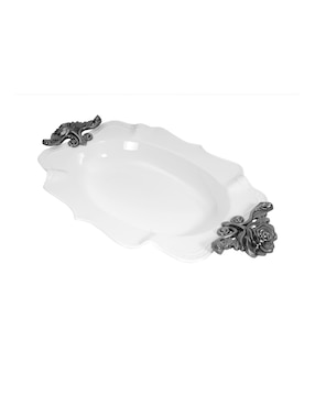 Platón Crown Baccara Rodavento de porcelana