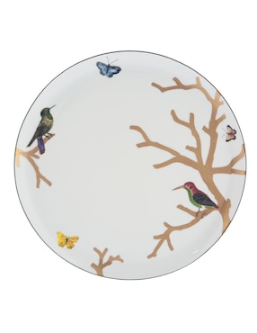 Platón Bernardaud Aux Oiseaux de porcelana