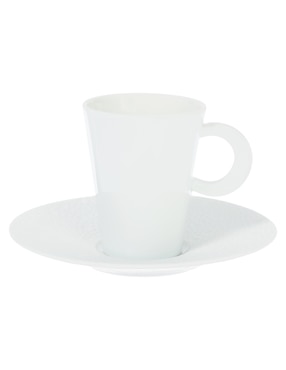 Taza terno Bernardaud Ecume 2 piezas