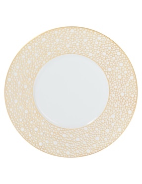 Plato pan Bernardaud Ecume Mordoré de porcelana