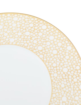 Plato pan Bernardaud Ecume Mordoré de porcelana
