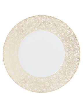 Plato trinche Bernardaud Ecume Mordoré de porcelana