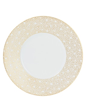 Plato ensalada Bernardaud Ecume Mordoré de porcelana