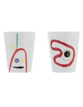 Set de tazas terno Bernardaud Joan Miro 4 piezas