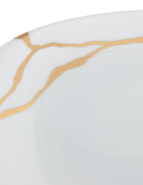 Platón Bernardaud Kintsugi de porcelana